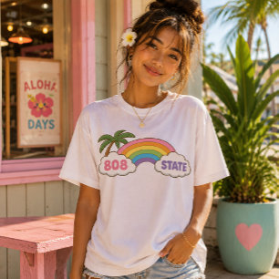 Kawaii Hawaii - 808 State Tri-Blend Shirt