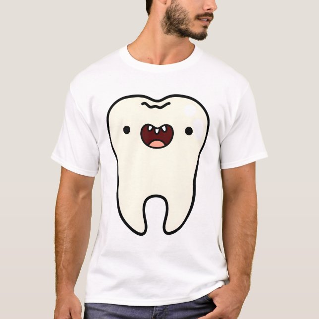 Kawaii Healthy Tooth T-Shirt (Front)