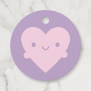 Kawaii Heart Hugs Favour Tags