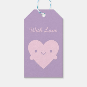 Kawaii Heart Hugs Gift Tags