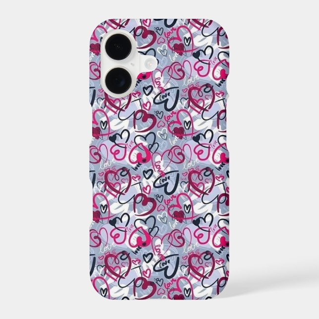 Kawaii Hearts Valentine Case-Mate iPhone 17  (Back)