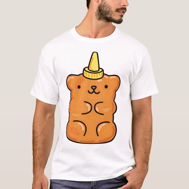 Kawaii Honey Bear T-Shirt (Front)