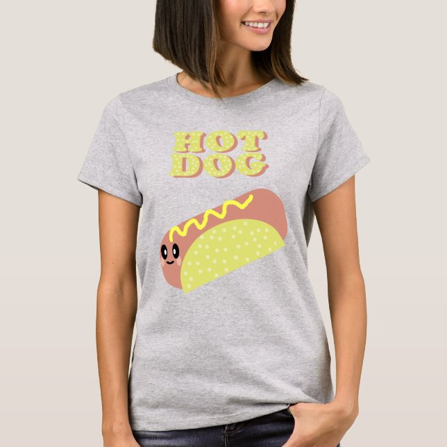 KAWAII HOT DOG CUTE FOOD TEE (Front)