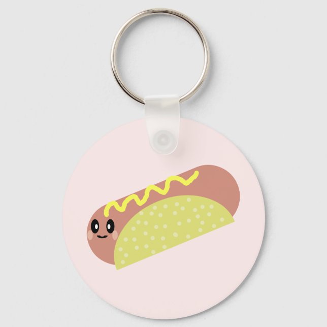KAWAII HOT DOG CUTE KEYCHAIN (Front)