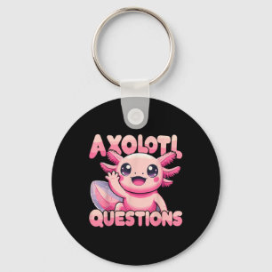 Kawaii I Axolotl Questions Funny Axolotl  Key Ring