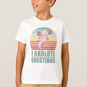 Kawaii I Axolotl Questions Funny Sunset Gift Mum T-Shirt