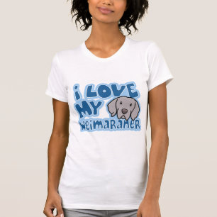 Kawaii I Love My Weimaraner T-Shirt