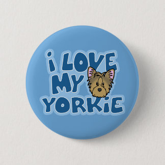 Kawaii I Love My Yorkie 6 Cm Round Badge