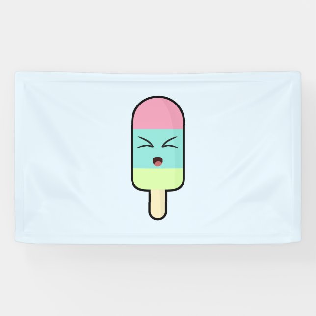 Kawaii Ice cream Banner (Horizontal)