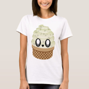 KAWAII ICE CREAM COOKIES AND CREAM CONE T-Shirt