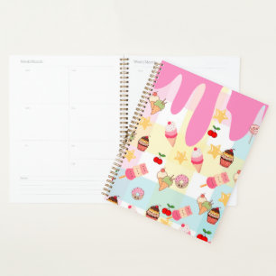 Kawaii Ice Cream & Drip Planner