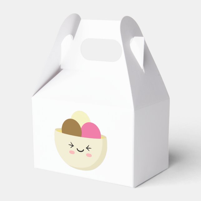 Kawaii Ice Cream Favour Box (Front Side)
