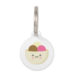 Kawaii Ice Cream Pet Tag