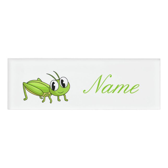 Kawaii Insect Thunder_Cove Name Tag (Front)