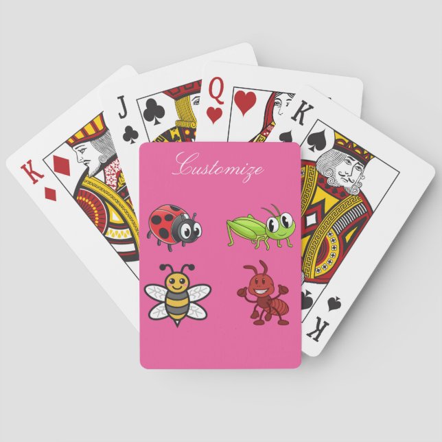 Kawaii Insects Thunder_Cove Playing Cards (Back)