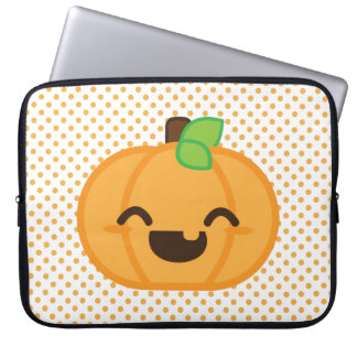 Kawaii Jack O Lantern Pumpkin Laptop Sleeve