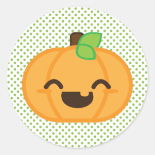 Kawaii Jack O Lantern Pumpkin Stickers