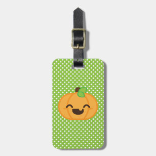 Kawaii Jack O Lantern Pumpkin Travel Luggage Tags