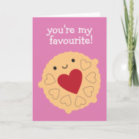 Kawaii Jammie Dodger Biscuit