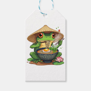 Kawaii Japanese Aesthetic Frog Noodles Gift Tags