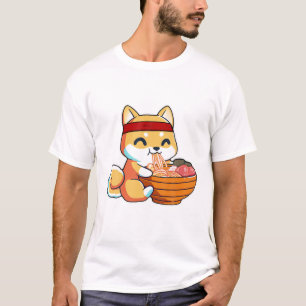 Kawaii Japanese Anime Shiba Inu Ramen Cute Japanes T-Shirt