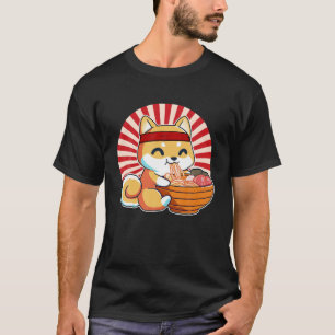 Kawaii Japanese Anime Shiba Inu Ramen Cute Japanes T-Shirt