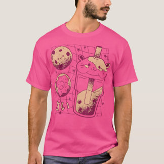 Kawaii Japanese Boba Tea Guinea Pig Donut Cookie G T-Shirt