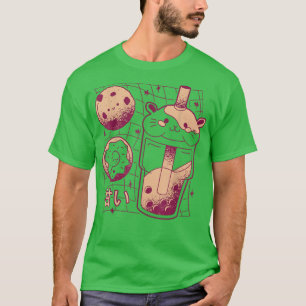 Kawaii Japanese Boba Tea Guinea Pig Doughnut Cooki T-Shirt