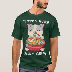 Kawaii japanese cat anime ramen T-Shirt