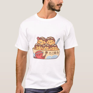 Kawaii Japanese Food Takoyaki Octopus Balls T-Shirt