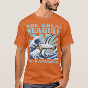 Kawaii Japanese Great Wave Great Seagull Cute Japa T-Shirt