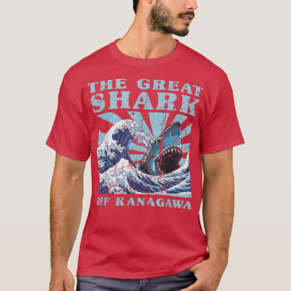 Kawaii Japanese Great Wave Great Shark Cute Japan T-Shirt