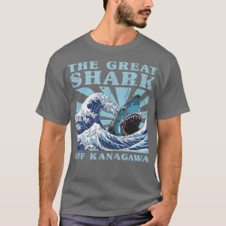Kawaii Japanese Great Wave Great Shark Cute Japan T-Shirt