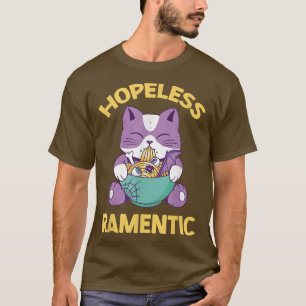 Kawaii Japanese Noodles Ramen Noodle Pun Hopeless  T-Shirt