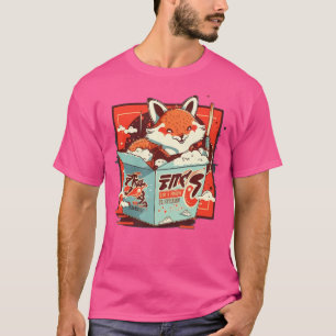 Kawaii Japanese Red Fox Anime T-Shirt