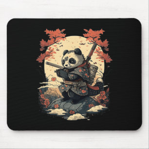 Kawaii Japanese Style Samurai Anime Panda Mouse Pad