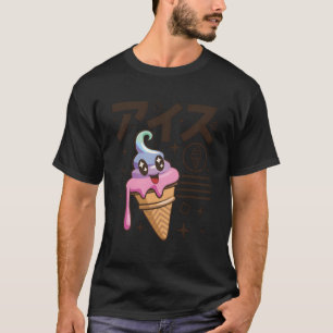 Kawaii Japanese Writing Anime Cartoon Character Ic T-Shirt
