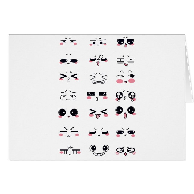 kawaii kaomoji (Front Horizontal)