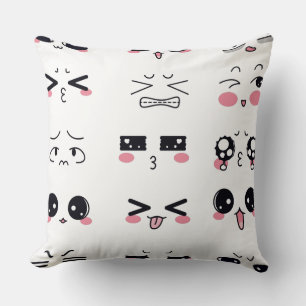 kawaii kaomoji cushion