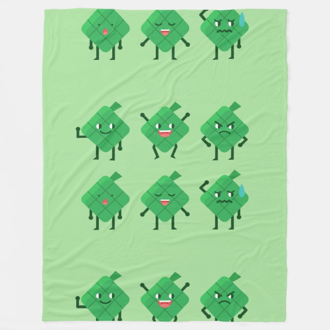 kawaii Ketupat blanket (Front)