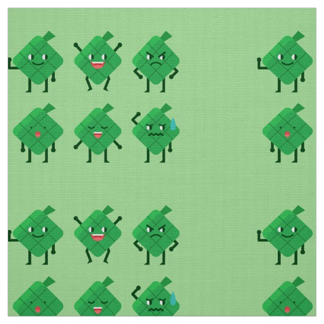 kawaii Ketupat fabric (Swatch)