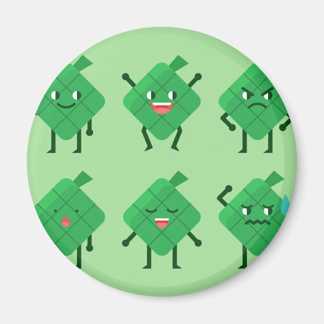 kawaii Ketupat Magnet (Front)