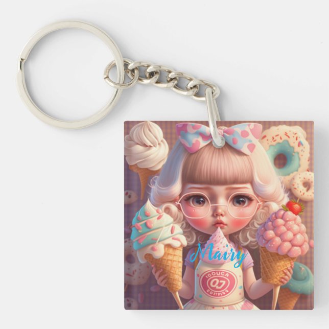 Kawaii     key ring (Front)