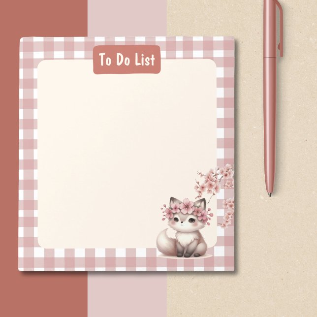 Kawaii Kids Notepad Cute School Stationery (Back to School To Do List Cat Kawaii Anime Style Notepad)