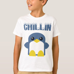 kawaii kids penguin chillin sweety tweety ringer T-Shirt