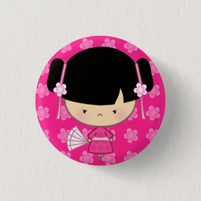 Kawaii Kimono Badge (Front)