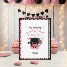 Kawaii Kitten Valentine’s Day Cute Kids 