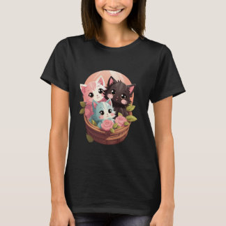 Kawaii Kittens Bundle – Adorable Fluffy Cats Women T-Shirt