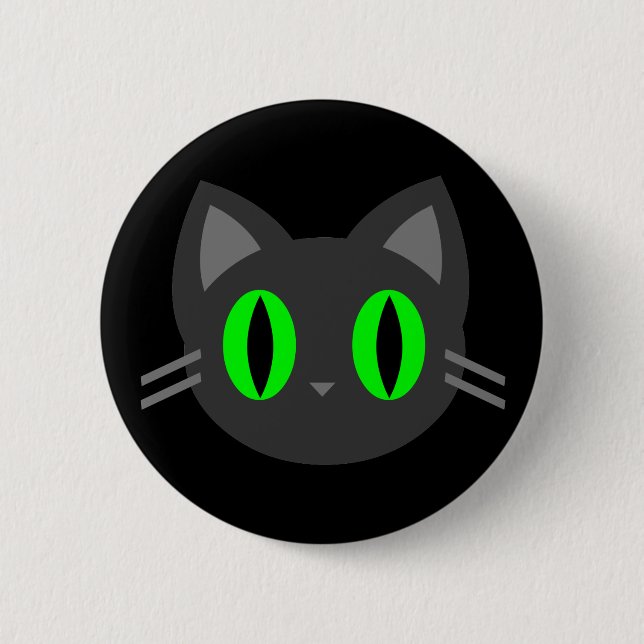 Kawaii Kitty Halloween 6 Cm Round Badge (Front)