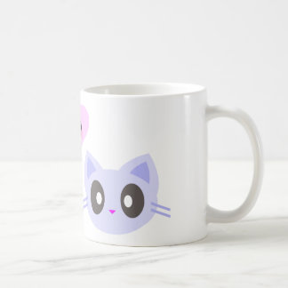 kawaii kitty love coffee mug